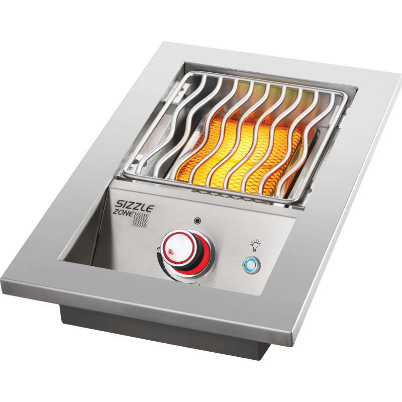 Napoleon 700 Series BIB10 Einbau-SIZZLE ZONE, klein 10" Edelstahl für Napoleon Einbau-Gasgrills