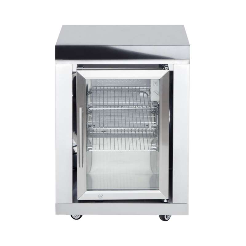 Allgrill Top-Line modulare Outdoorküche Edelstahl Modul 10 Anbau-Kühlschrank 63 Liter