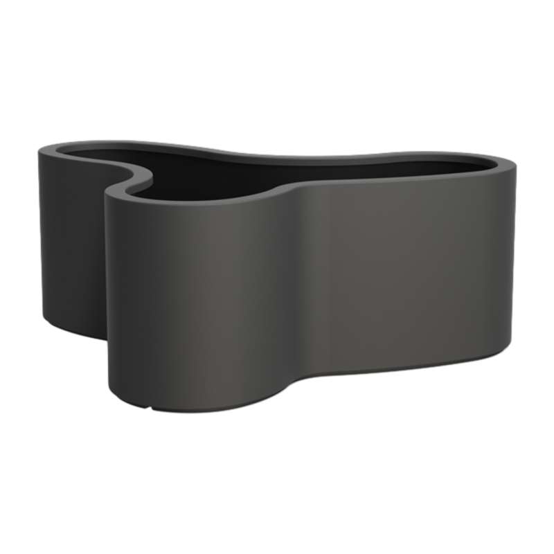 Adezz Organ Pflanzgefäß Fiberglas Pflanzkübel Blumenkübel 161x134x60 schwarz