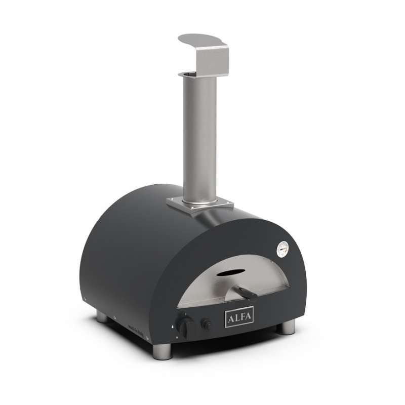 Alfa Forni Tragbarer Gas Pizzaofen MODERNO PORTABLE Schiefer Grau FXMD-PT-GGRA-DE