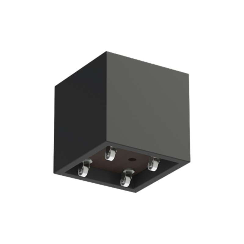 Adezz Carrez Pflanzgefäß mit Rollen Fiberglas Pflanzkübel Blumenkübel schwarz