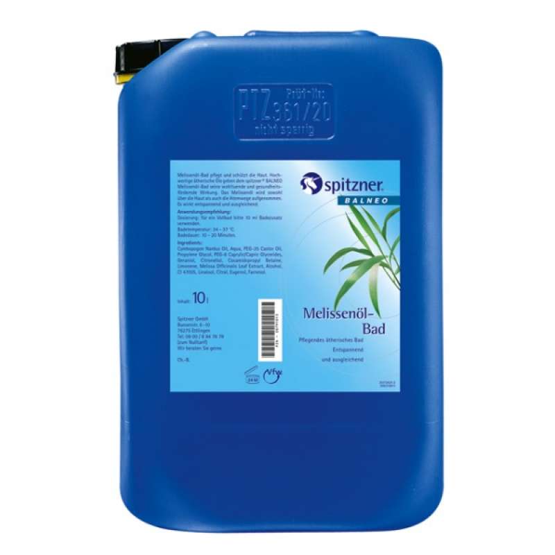 Spitzner Melissenöl Bad 10 Liter Ätherische und Extraktbäder 37229253
