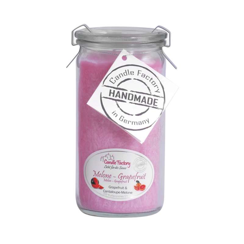 Candle Factory Mini Jumbo Melone-Grapefruit Duftkerze Dekokerze 307103