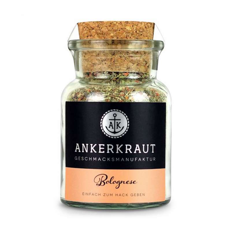 Ankerkraut Bolognese Gewürz Gewürzzubereitung Gewürzmischung Korkenglas 100 g