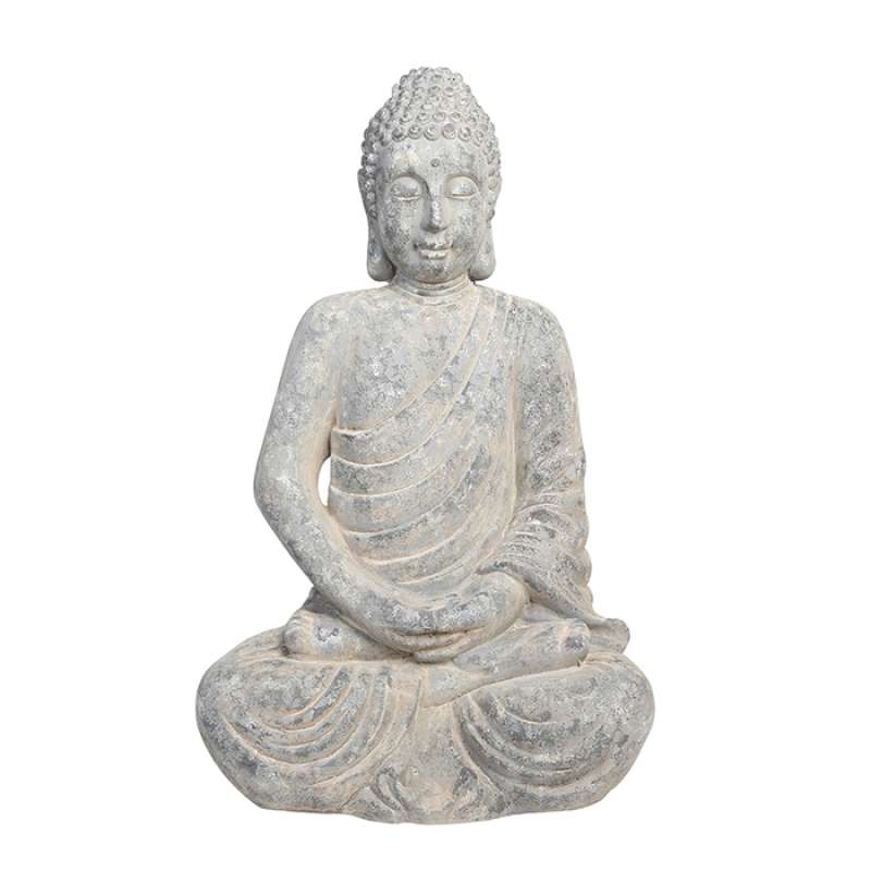 Casablanca Figur Buddha sitzend Dekoration Steinoptik Outdoor-geeignet 90 cm
