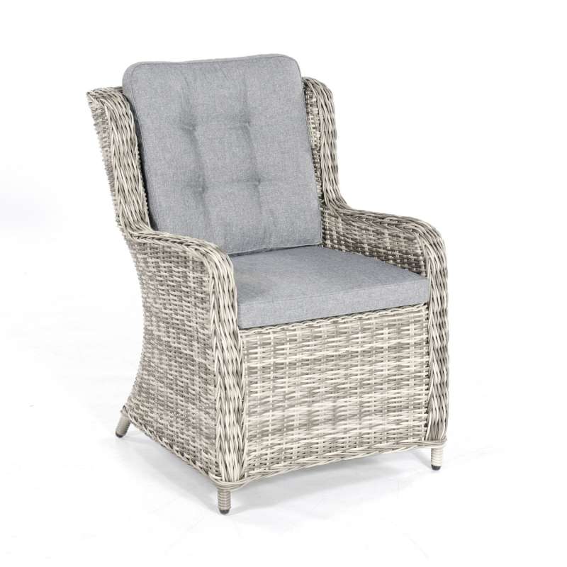 SunnySmart Garten-Sessel Lincoln Aluminium mit Kunststoffgeflecht vintage-taupe Gartenstuhl