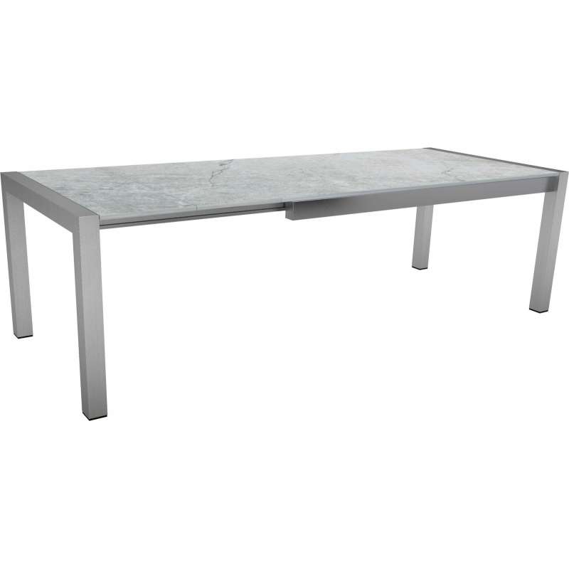Stern Standard Ausziehtisch Gartentisch Dinning-Tisch Dekton Lava hellgrau 174x90cm