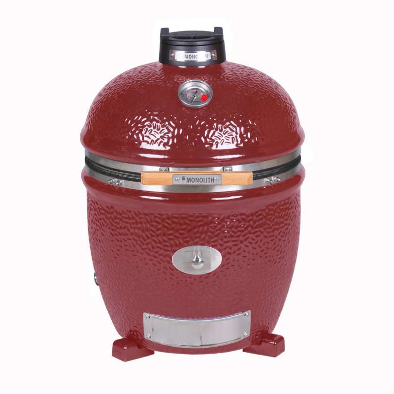 Monolith Keramikgrill Classic PRO-Serie 2.0 Rot Ø 44 cm Grillrost ohne Gestell und Seitentische