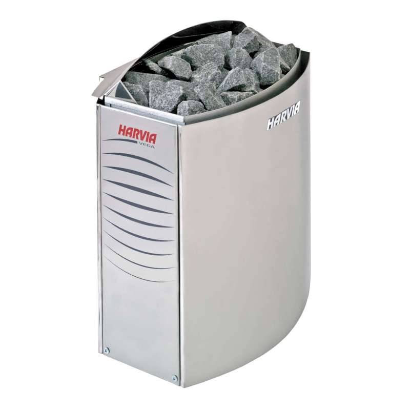 Harvia Vega E Saunaofen 4,5 kW BC45E Elektroofen Saunaheizung Saunaheizgerät Edelstahl