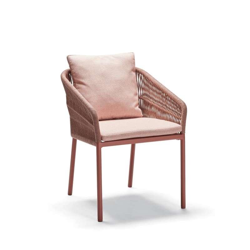 Stern Jella Stapelsessel Gartenstuhl Stapelstuhl Gartensessel mit Kissen terra