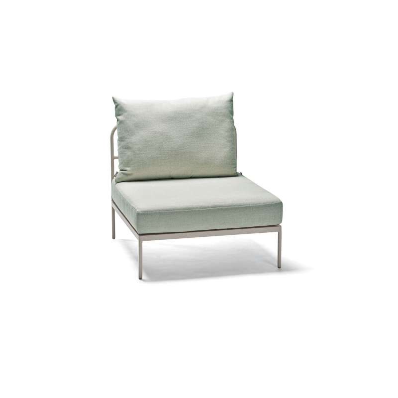 Stern Coco Lounge-Mittelelement Lounge-Bank Lounge-Sofa Gartensofa greige/salbei