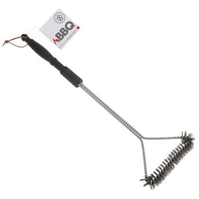 Grillbürste dreiseitige XXL 55 cm Reinigungsbürste Grillschaber Edelstahlborsten Grillbürste dreiseitige XXL 55 cm Reinigungsbürste Grillschaber Edelstahlborsten