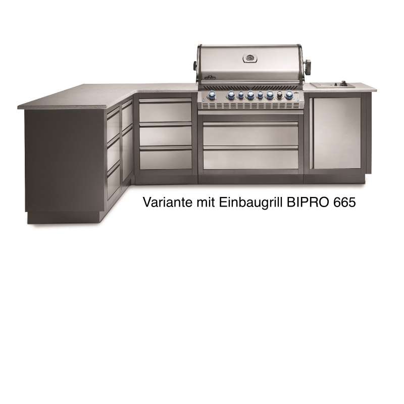 Napoleon Outdoorküche Oasis 300 Modulare Außenküche Einbaugrill