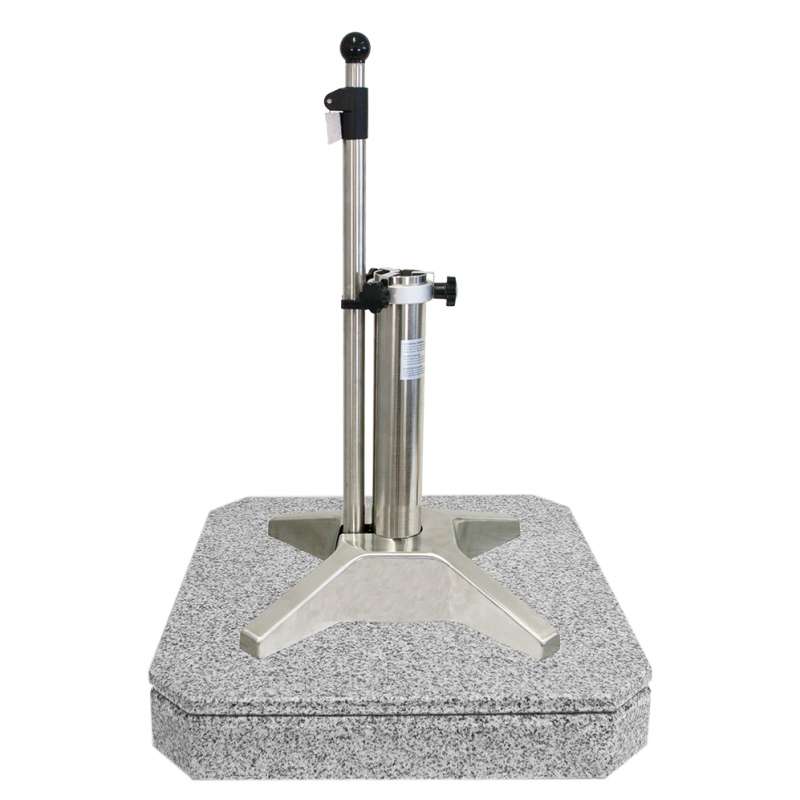 Liro Schirmständer Mini Plus 50 SE mit flexibler Klemmung Granit 51 x 51 cm grau G50SE - 51- 05