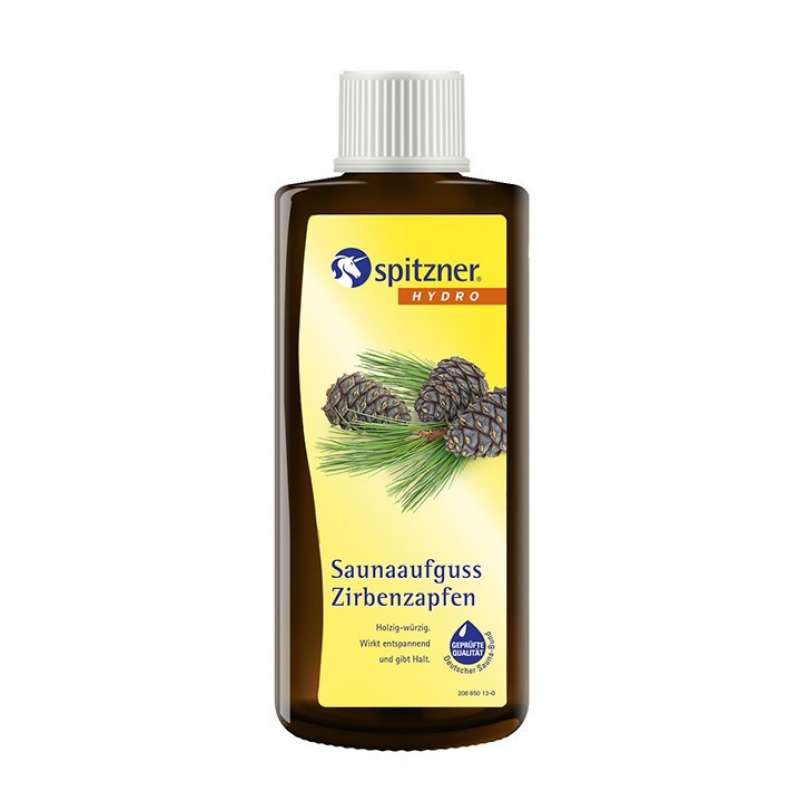 Spitzner Saunaaufguss Zirbenzapfen 190 ml Hydro Sauna Aufguss Konzentrat