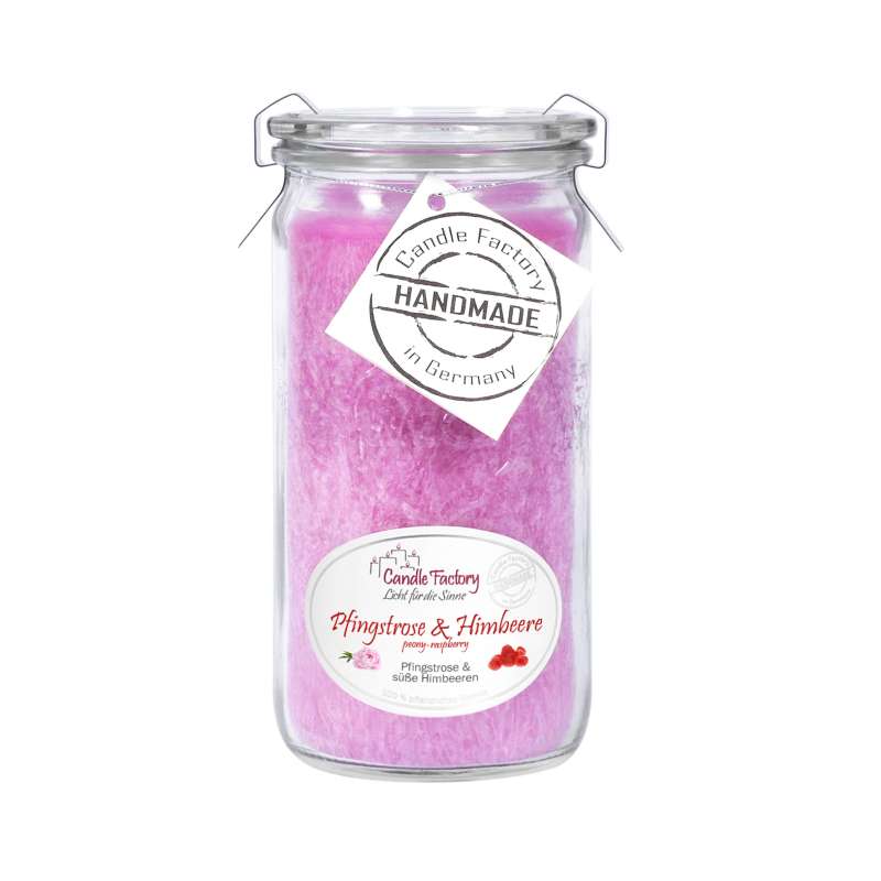 Candle Factory Mini Jumbo Pfingstrose & Himbeere Duftkerze Dekokerze 307135