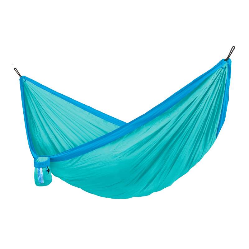 La Siesta Reise-Hängematte COLIBRI 3.0 caribic blau Einzel-Hängematte inkl. Befestigungsmaterial