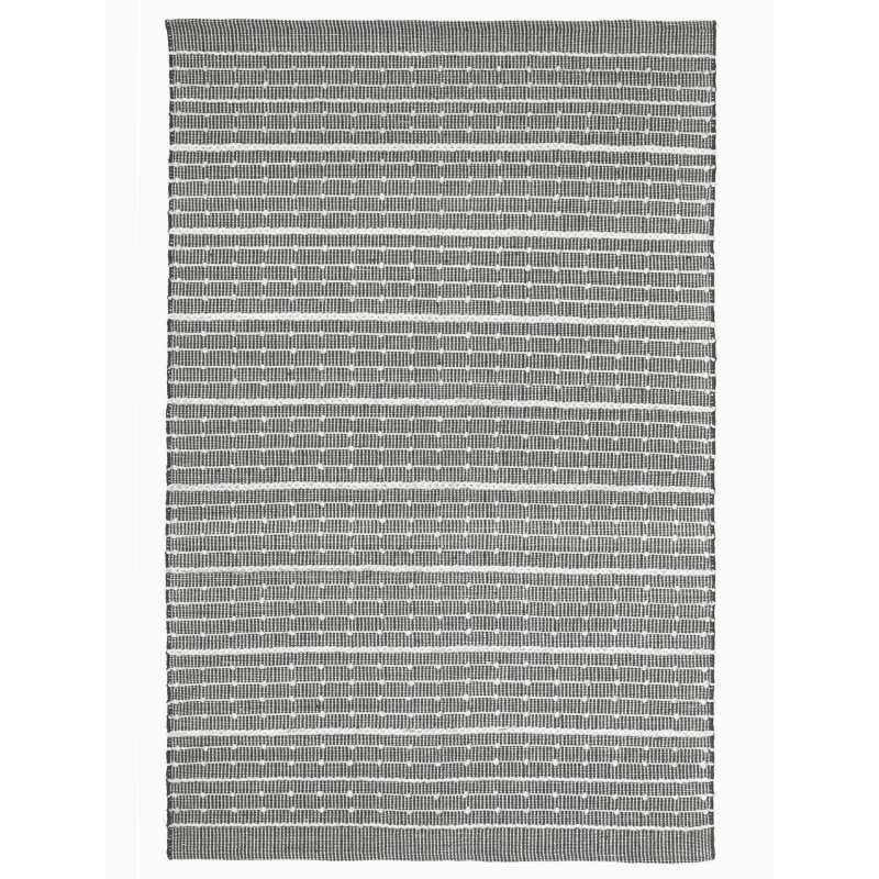 Fab Hab Outdoorteppich Portland Charcoal&White aus recycelten PET-Flaschen anthrazit/weiß