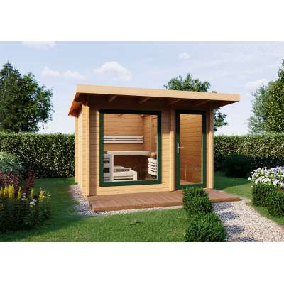 Vorschau: Infraworld Gartensauna Terra 2B Außensauna mit Vorraum Saunahaus 341 x 230 cm Vorschau: Infraworld Gartensauna Terra 2B Außensauna mit Vorraum Saunahaus 341 x 230 cm
