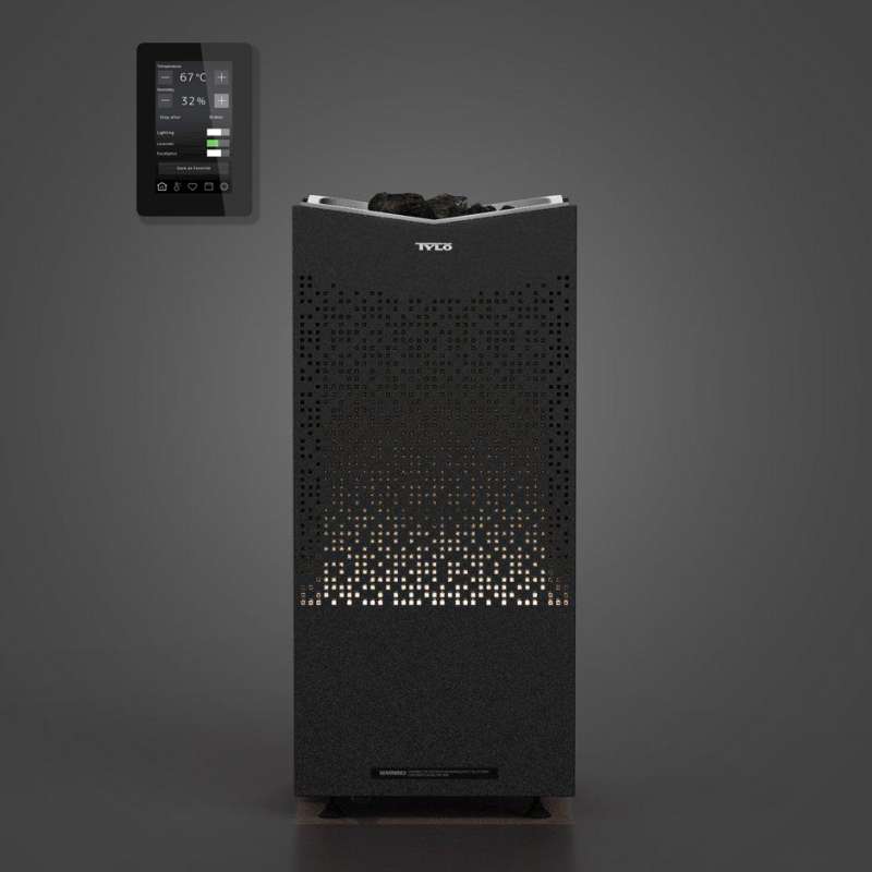 Tylö Crown Elite 6 Premium Saunaofen 6,6 kW mit WiFi Steuerung finnischer Stand-Saunaofen