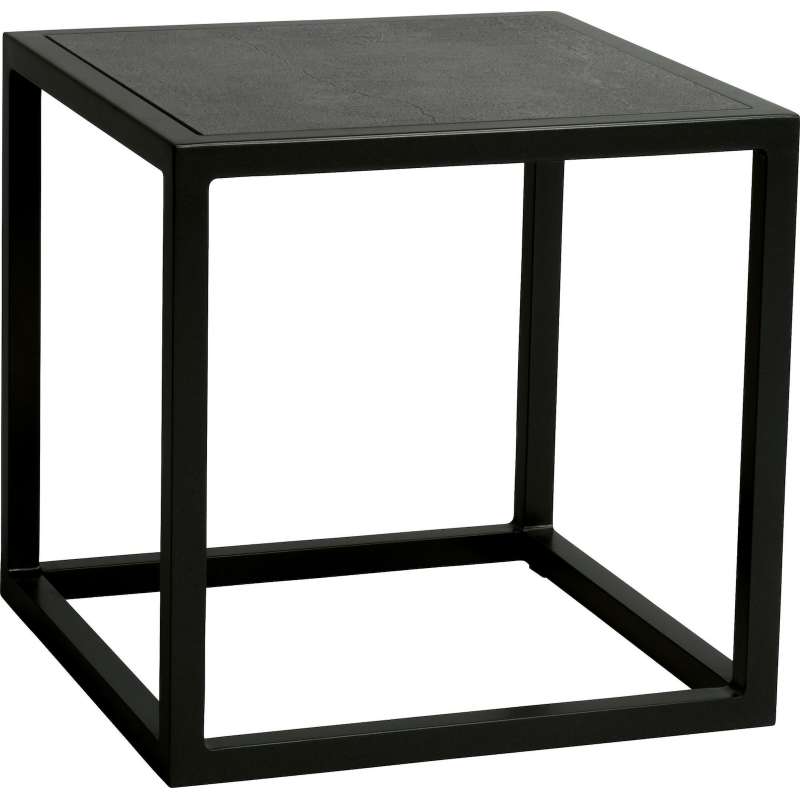 Stern John Beistelltisch Gartentisch Lounge-Tisch schwarz matt 45x45 cm