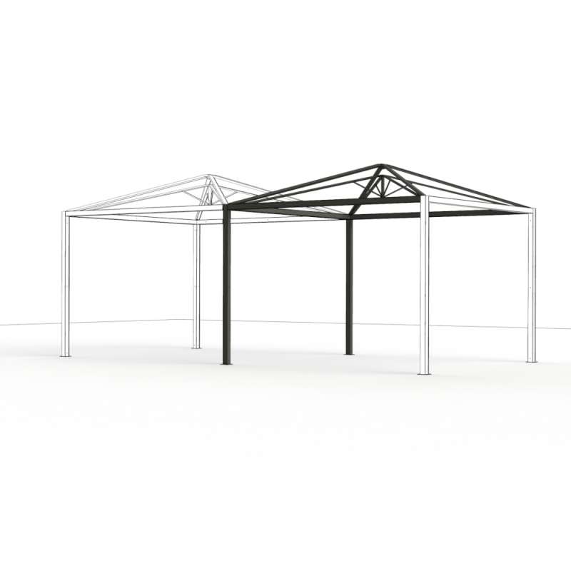 Siena Garden Pergola Basis Erweiterung SCHATTENMANUFAKTUR® COMUNA, 307 x 315 x 301 cm P11809