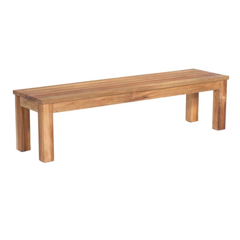 Sonnenpartner Gartenbank Charleston ca. 175 x 45 cm Old Teak Sitzbank 80050701