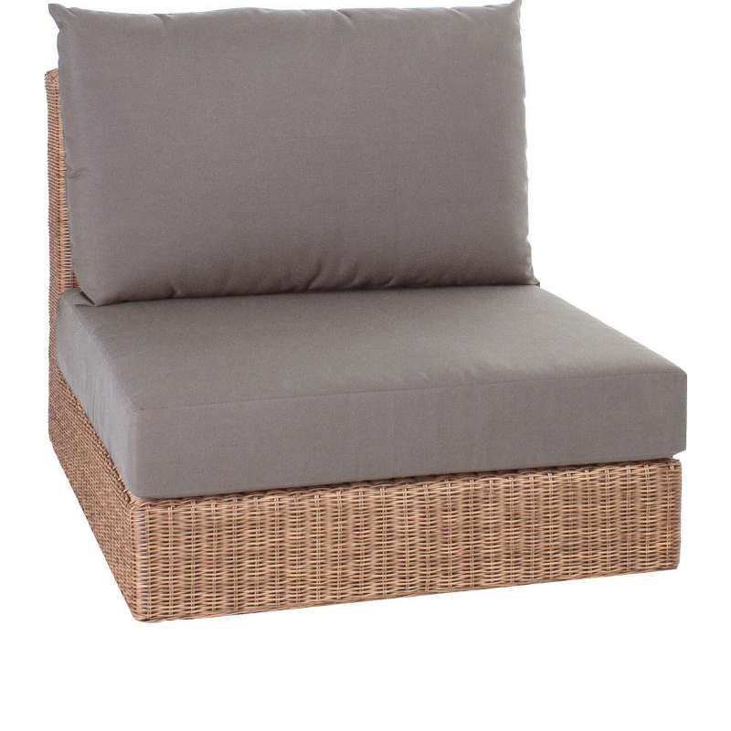 Stern Fontana Lounge-Mittelelement Lounge-Sessel Gartensessel zimt/rehbraun