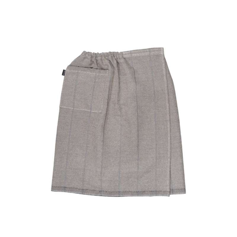 Jokipiin Laituri Kilt 70 x 145 cm finnischer Saunakilt für Herren natural/black