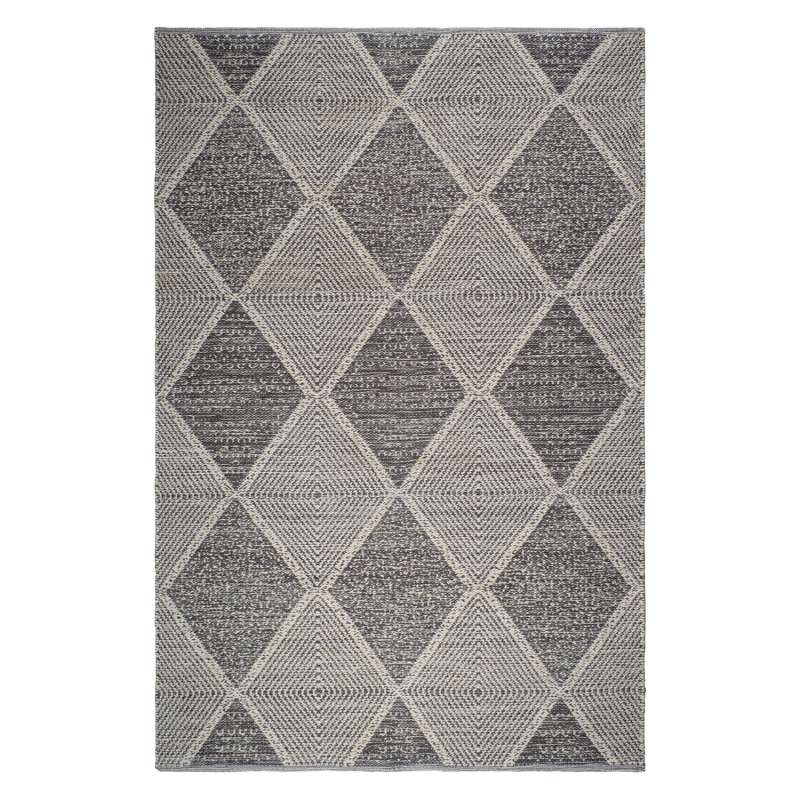 Fab Hab Outdoorteppich Hampton Gray aus recycelten PET-Flaschen grau 60x90 cm