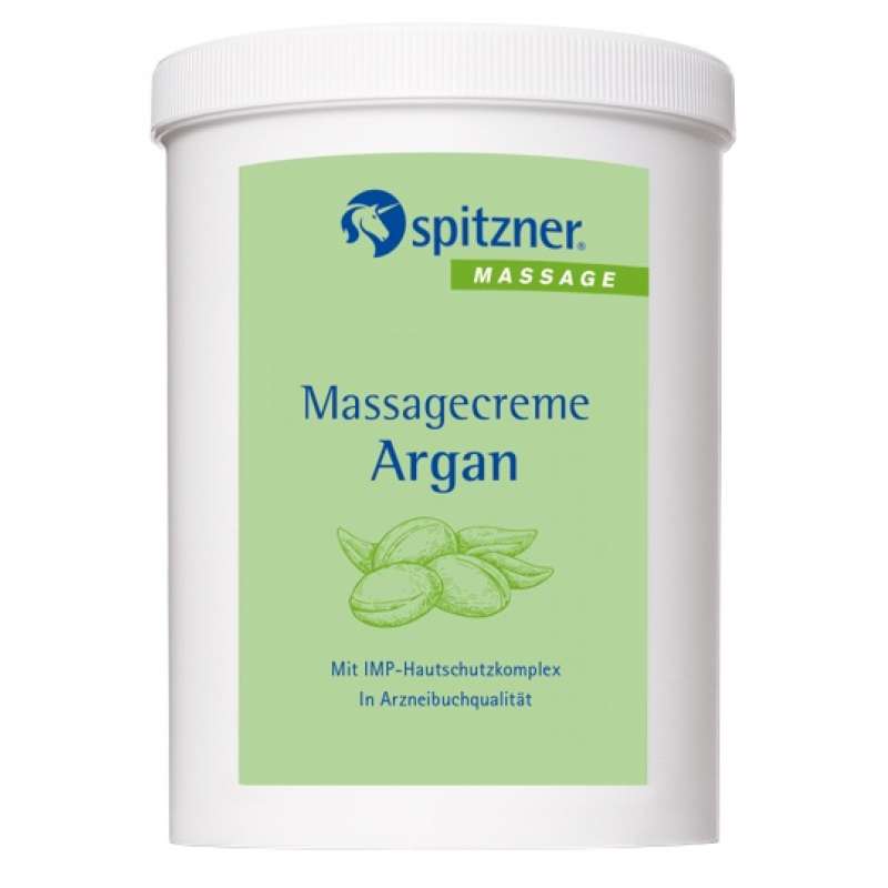 Spitzner Massagecreme Argan 1 L (1000 ml) pflegende Massagelotion mit IMP-Komplex