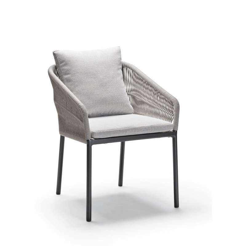 Stern Jella Stapelsessel Gartenstuhl Stapelstuhl Gartensessel mit Kissen Kordel