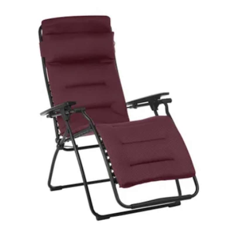 Lafuma Gepolsterte Zero-Gravity-Relaxliege Futura AirComfort® Rouge Bordeaux LFM3120.3186