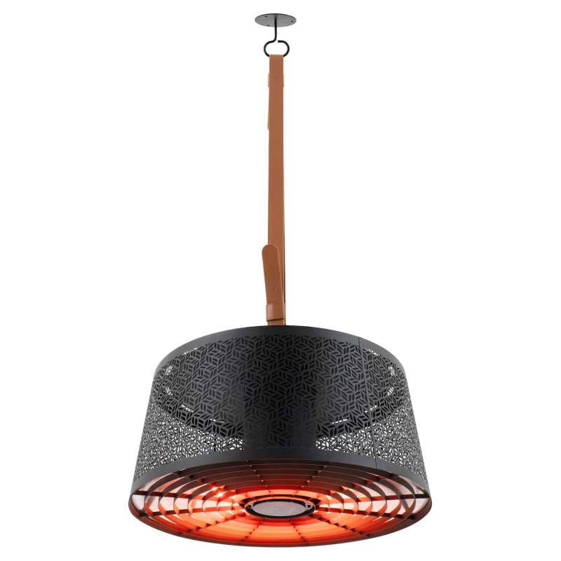 SUNRED®Hänge-Infrarot-Heizstrahler Artix Moderna Ultra Hanging Black 2000 Watt