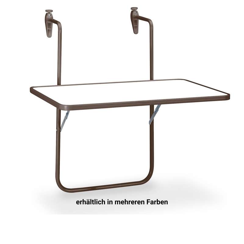 Best Freizeitmöbel Boy - Balkontisch Terrassentisch aufhängbar 60x40 cm