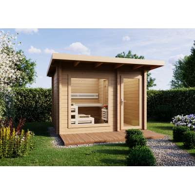 Vorschau: Infraworld Gartensauna Terra 2B Außensauna mit Vorraum Saunahaus 341 x 230 cm Vorschau: Infraworld Gartensauna Terra 2B Außensauna mit Vorraum Saunahaus 341 x 230 cm