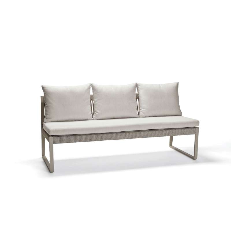 Stern Tammo 3-Sitzer Gartenbank Lounge-Bank Lounge-Sofa Aluminium mehrere Farben