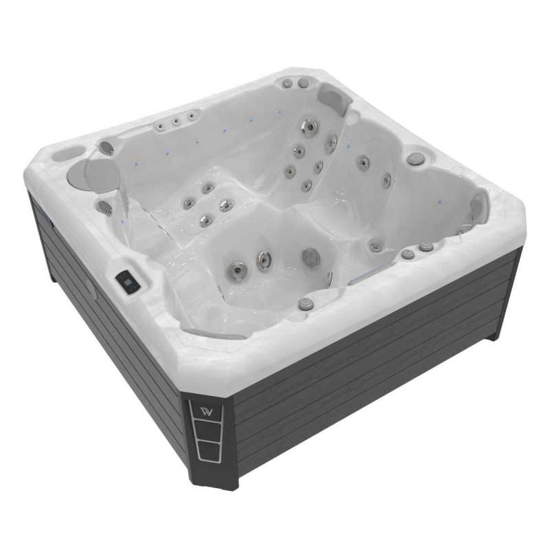 Wellis Malaga Life Premium Whirlpool Außenwhirlpool 218x218x90cm für 6 Personen inkl. Wärmepumpe