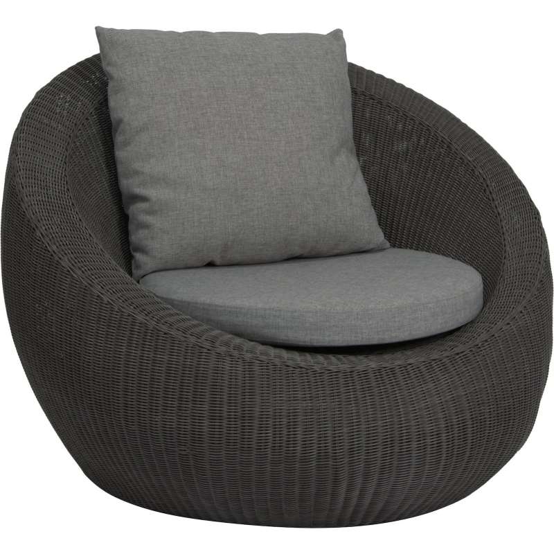 Stern Anny Lounge-Sessel Lounge-Stuhl Gartensessel mit Kissen basaltgrau/seidengrau