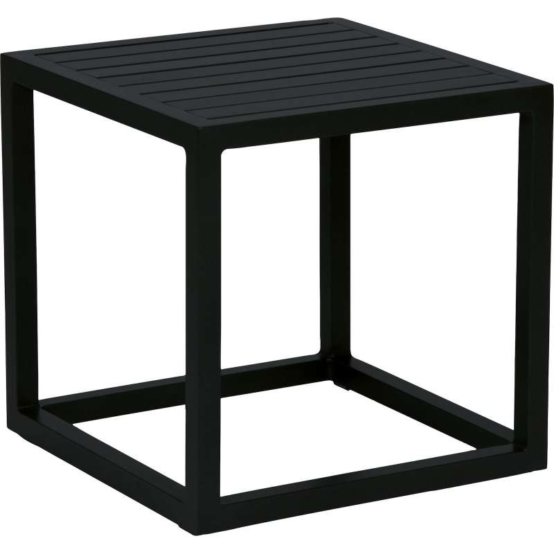 Stern Robin Beistelltisch Gartentisch Lounge-Tisch schwarz matt 40x40 cm