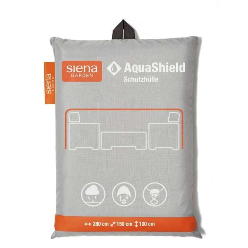 Siena Garden AquaShield Sitzgruppenhülle - 280x150x100cm - Polyester, hellgrau (M03702)