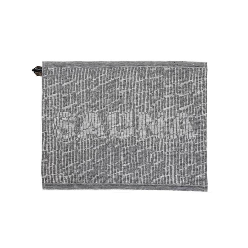 Jokipiin Saunatikut Sauna Sitzunterlage 45 x 55 cm Sauna Seat Cover white/black