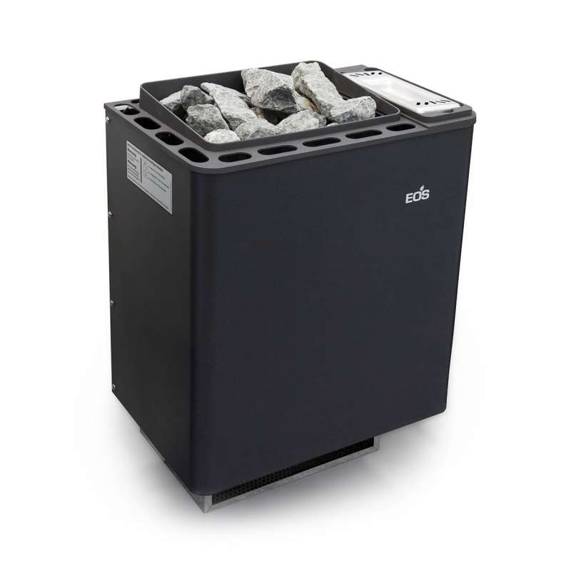 Eos Bi O Thermat 9 kW Verdampferofen Saunaofen mit Verdampfer Anthrazit