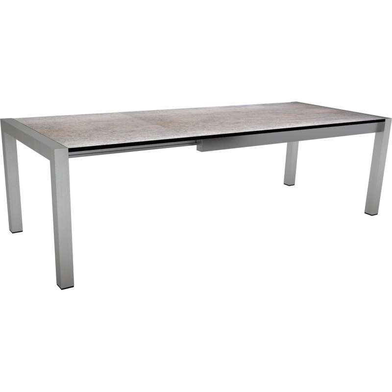 Stern Standard Ausziehtisch Gartentisch Dinning-Tisch Edelstahl 214x100 cm