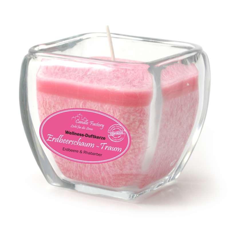 Candle Factory Wellness Duftkerze Erdbeerschaum-Traum Dekokerze 800-013