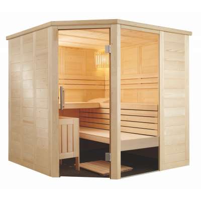Harvia Alaska Corner Massivsauna aus Fichte Saunakabine ca. 206x206x204 cm Harvia Alaska Corner Massivsauna aus Fichte Saunakabine ca. 206x206x204 cm