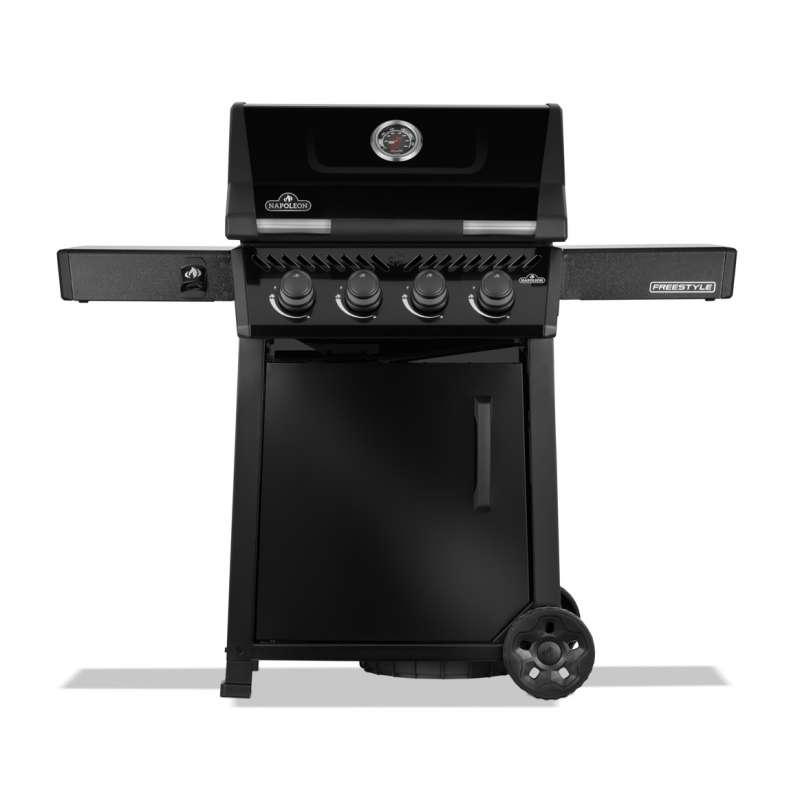 Napoleon Freestyle 425 Gasgrill Schwarz mit Tür 4 Brenner F425DPK-1-DE