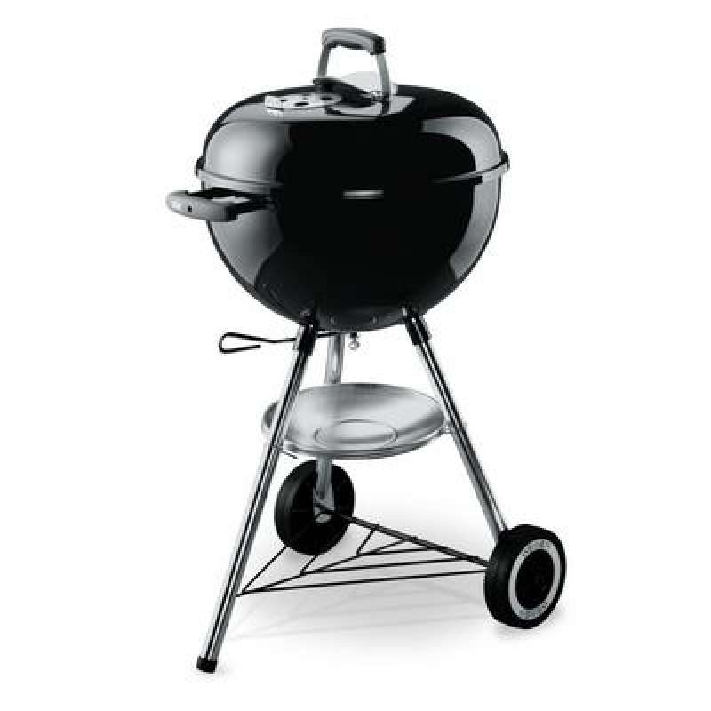 Weber Holzkohlegrill Classic Kettle ø 47 cm Black inkl. Deckelthermometer