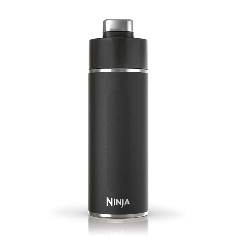 Ninja Thirsti 700 ml Trinkflasche Edelstahl - Schwarz DW2401EUUKBK