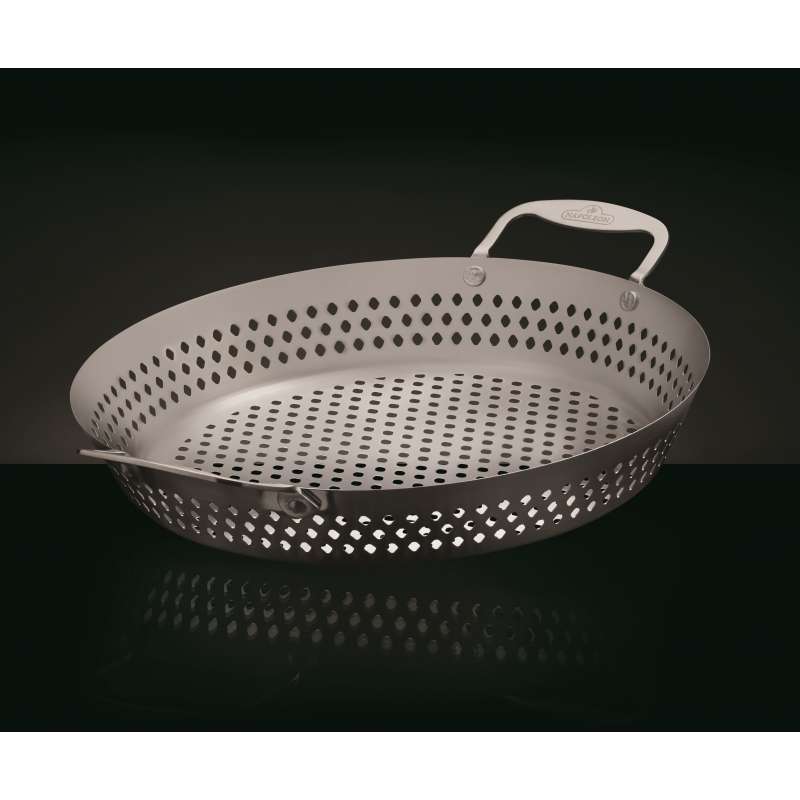 Napoleon Edelstahl Gemüsekorb Wok-Grillplatte Grill-Wok Grillpfanne 56027